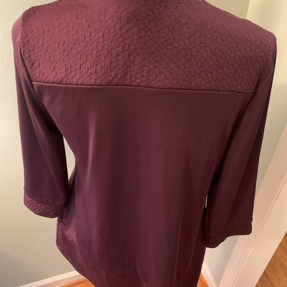 Chico’s deep purple Cardigan, size 0 (4-6) - Picture 4 of 5